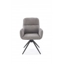 Стул HALMAR K574 серый/черный, поворотный